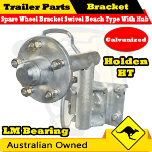 Spare Wheel Bracket Carrier Swivel Beach launching HT Hub w LM Bearings