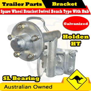 Spare Wheel Bracket Carrier Swivel Beach Launch SL Bearings Hub Rescue Holden HT
