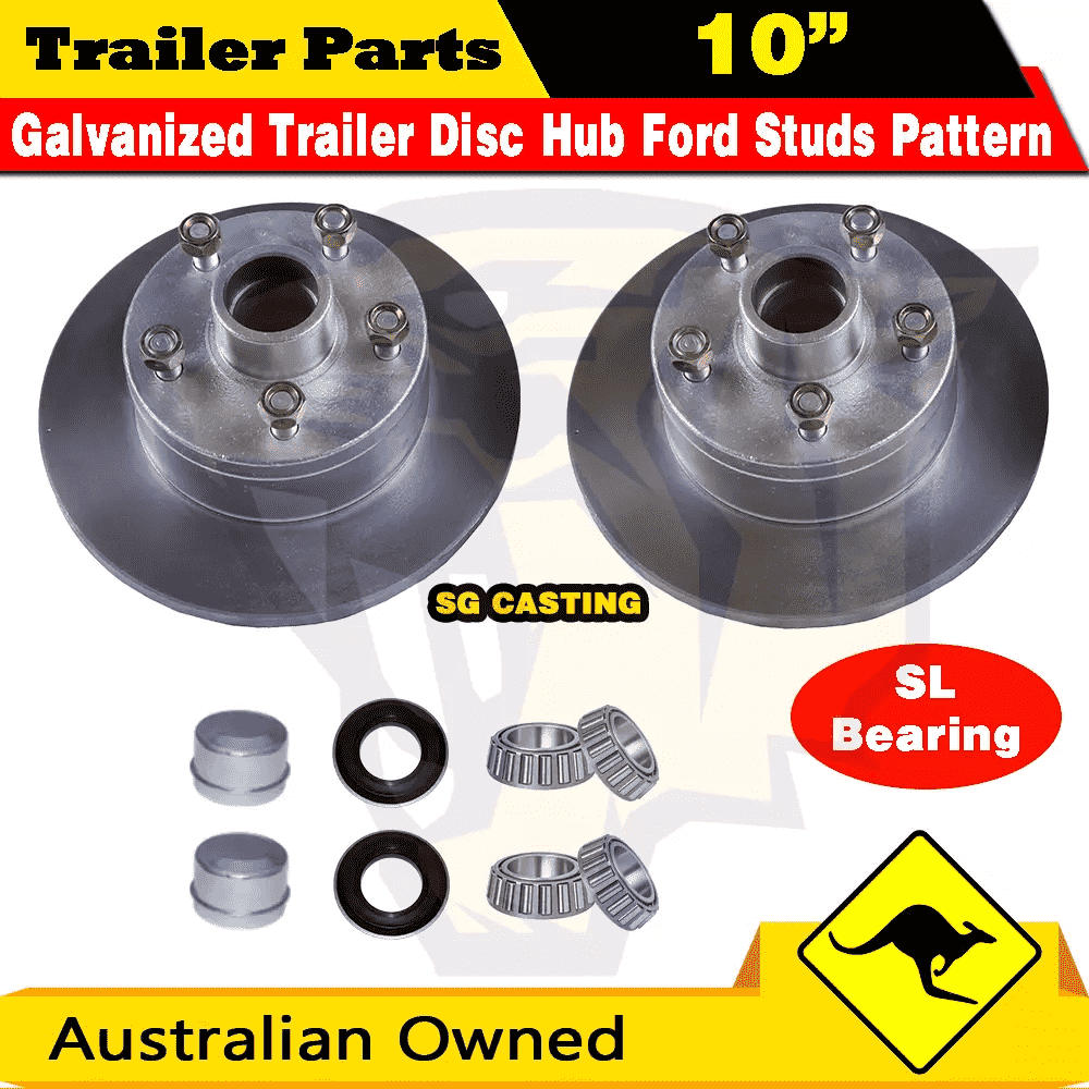 Hub Disc Ford Studs Pattern with SL Bearing complete kit / Galvanised