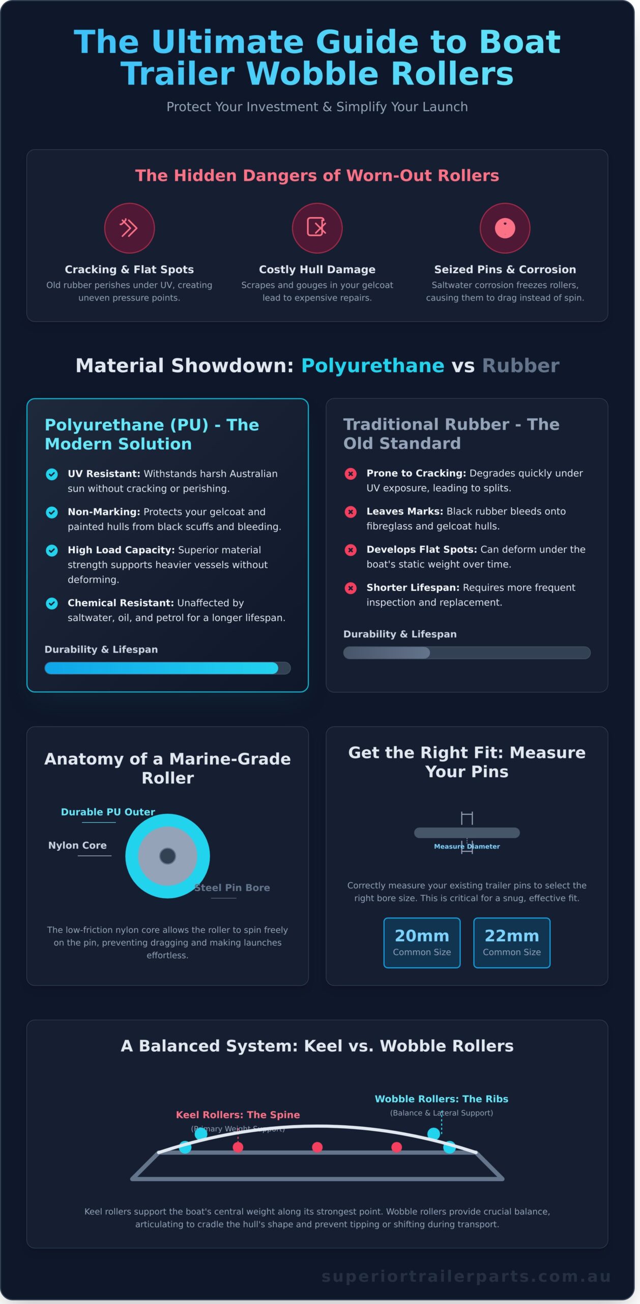 Boat Trailer Wobble Rollers: Choosing High-Performance Marine Rollers