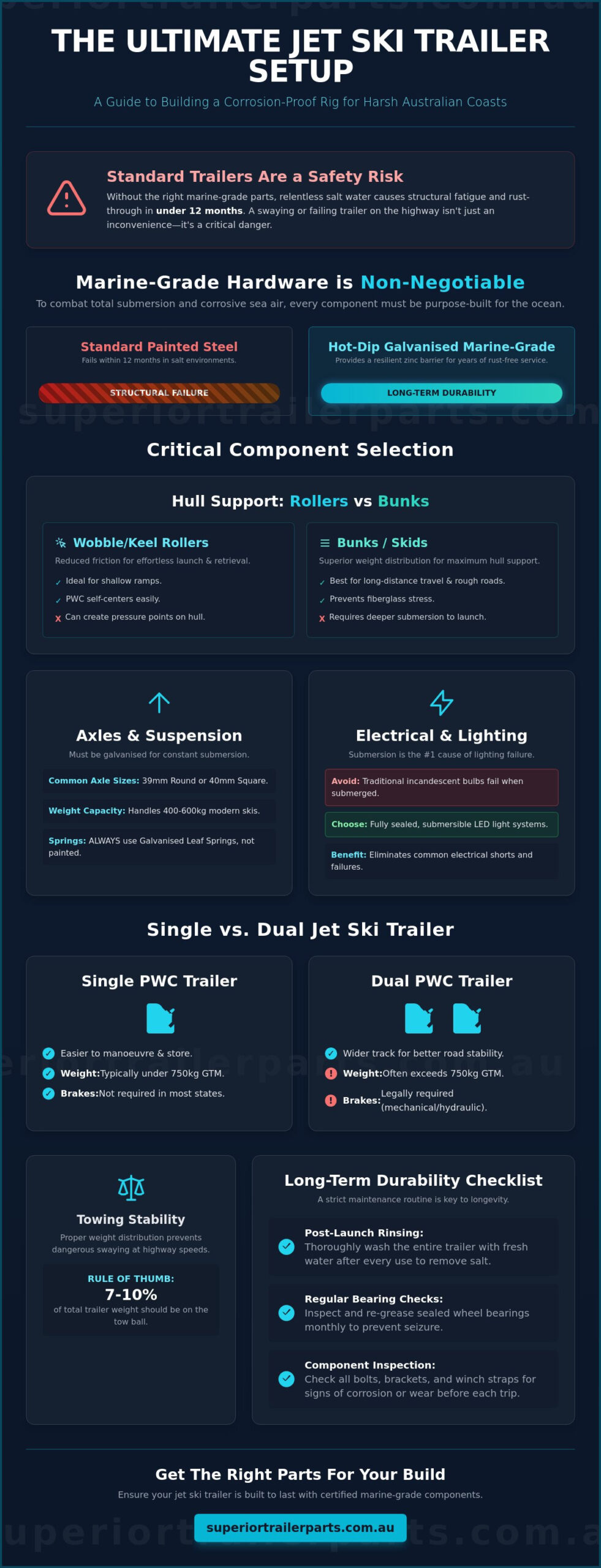 Jet Ski Trailer Setup and Configuration for Australian Waters