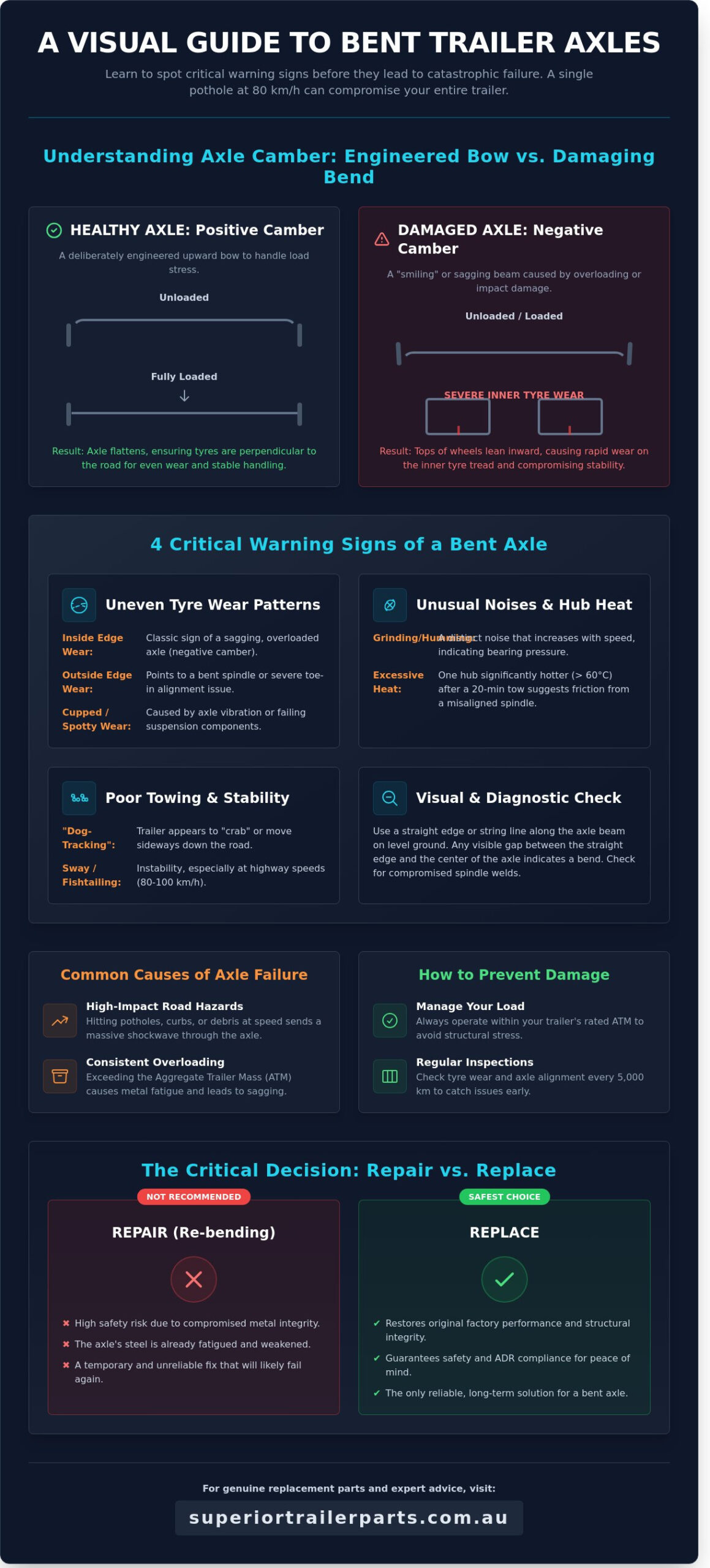 Signs of a Bent Trailer Axle: Identification and Diagnostic Reference