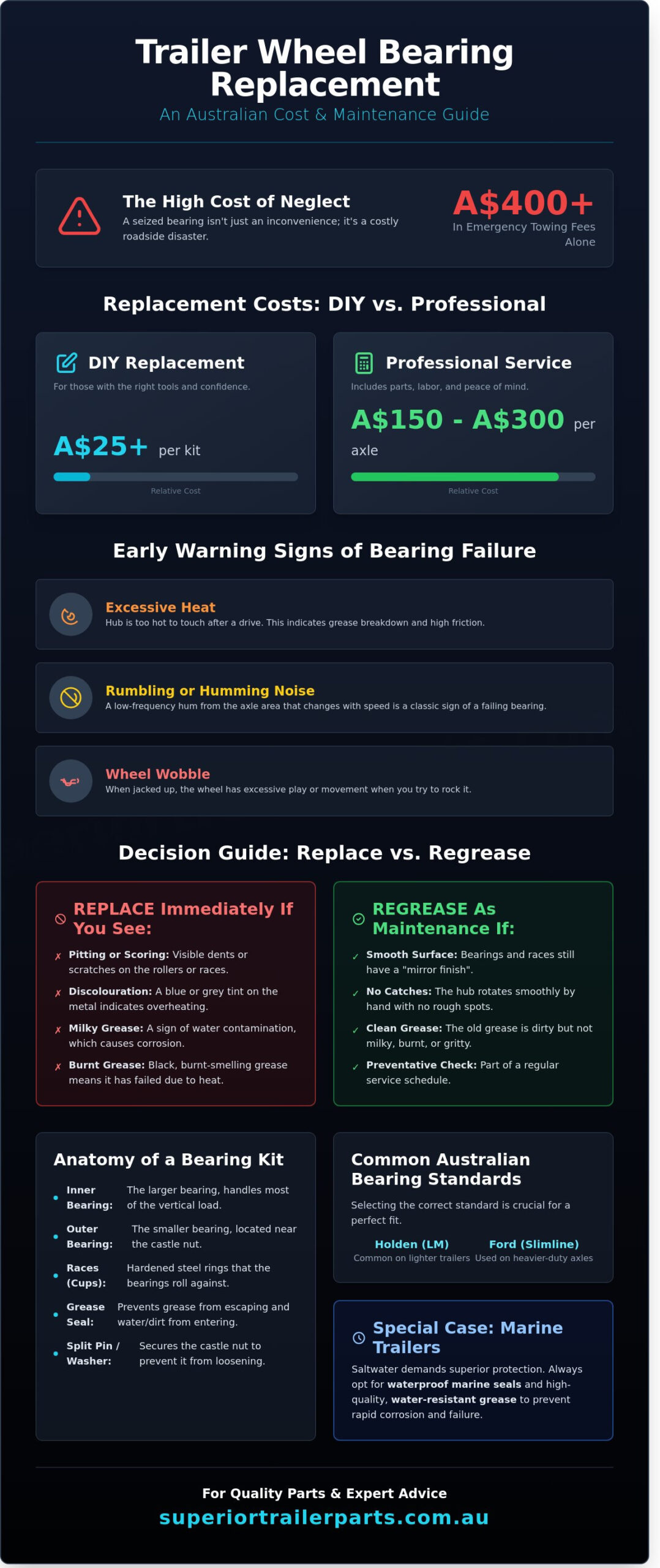 Trailer Wheel Bearing Replacement Cost in Australia: A Practical Breakdown