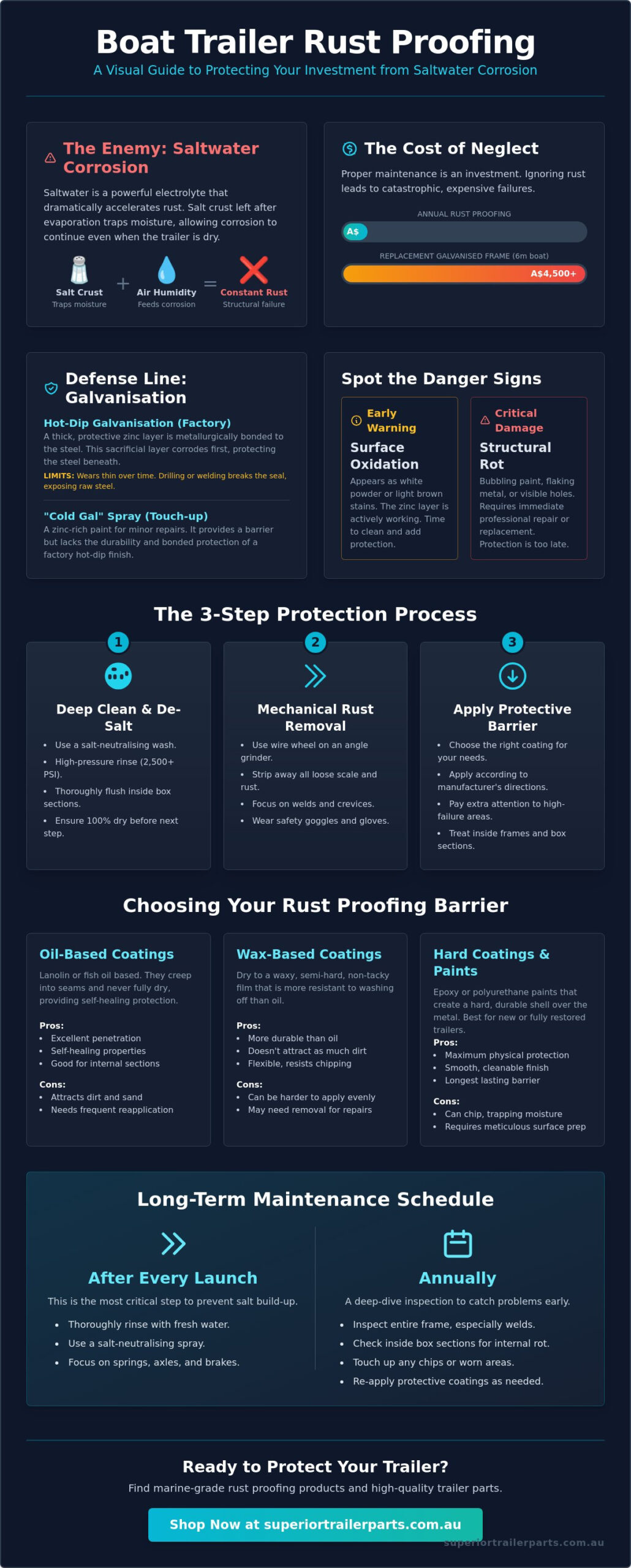 Rust Proofing a Boat Trailer for Long-Term Marine Durability