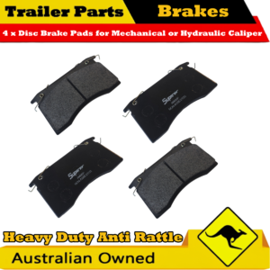 4 x Trailer Mechanical Hydraulic Disc Brake Pads for Trailer Disc Brake Caliper